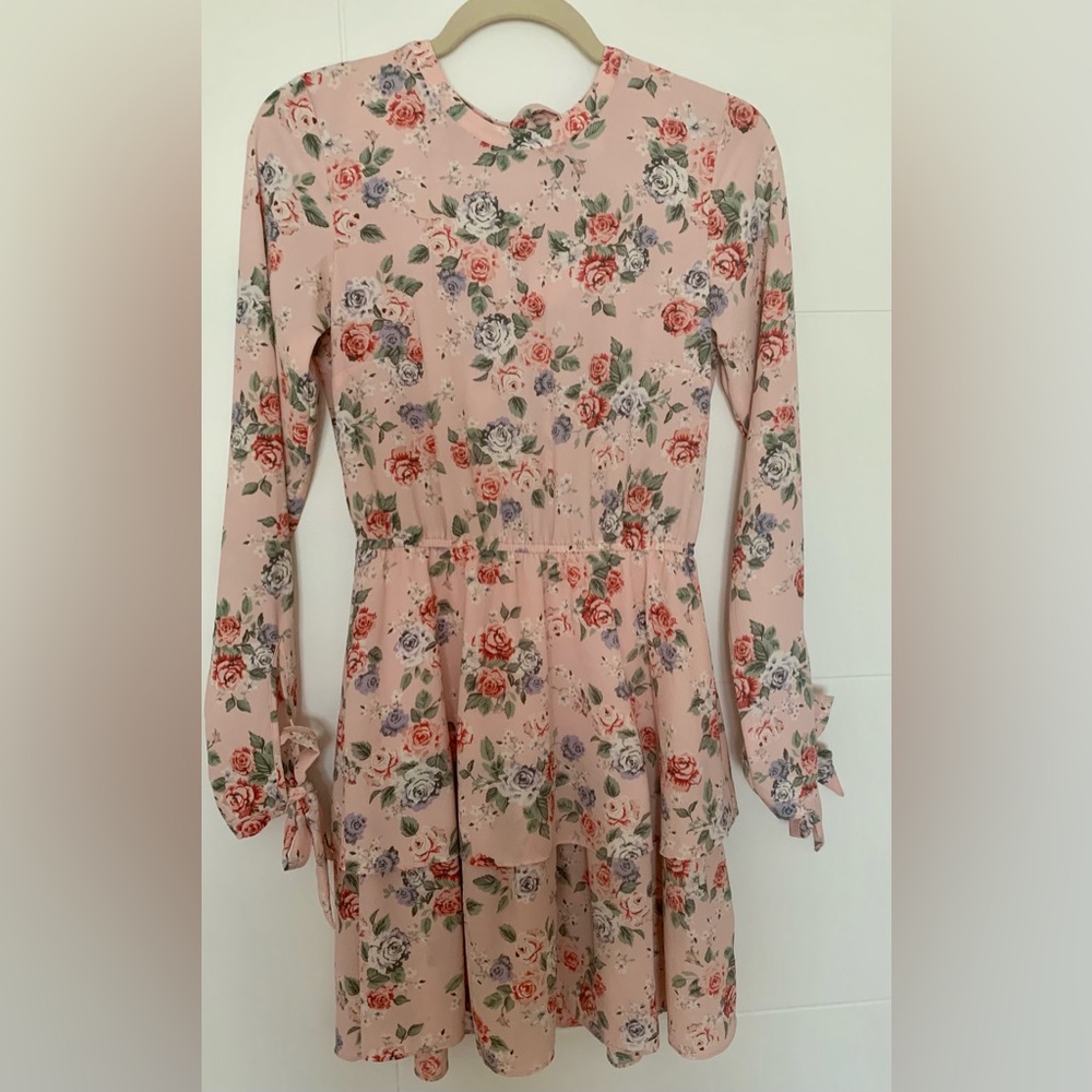 H&M Floral Long sleeve dress size 4
